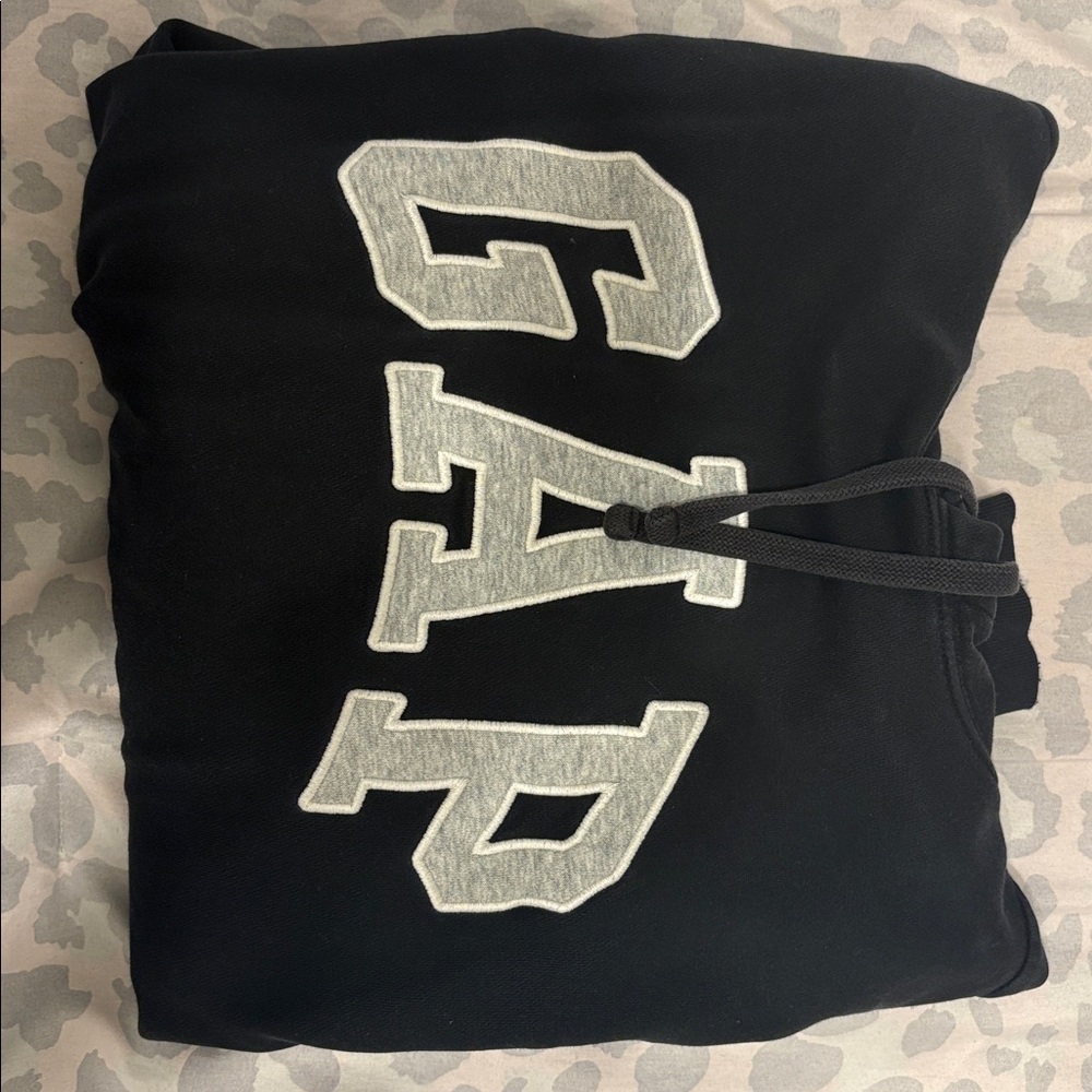 GAP Black Logo Hoodie